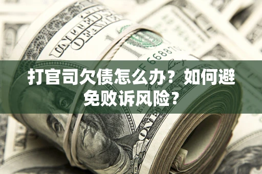 武汉打官司欠债怎么办？如何避免败诉风险？