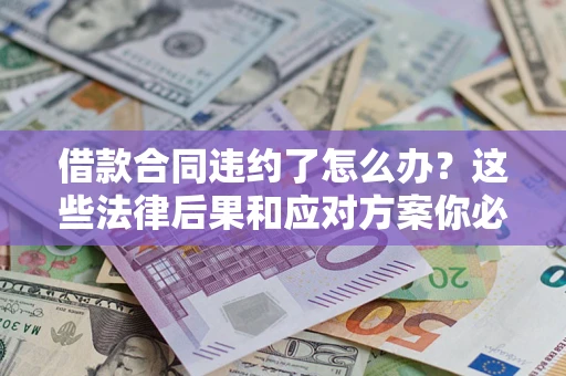 武汉借款合同违约了怎么办？这些法律后果和应对方案你必须知道