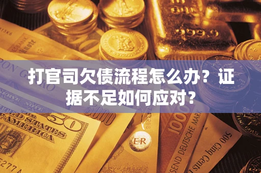 武汉打官司欠债流程怎么办？证据不足如何应对？
