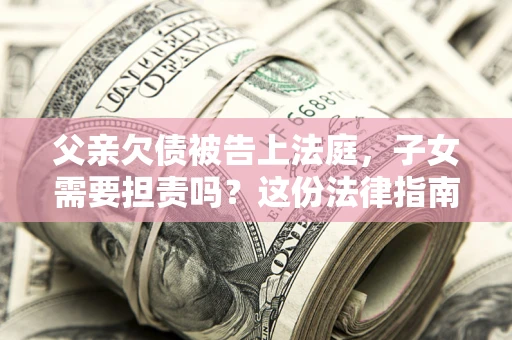 武汉父亲欠债被告上法庭，子女需要担责吗？这份法律指南必须看完