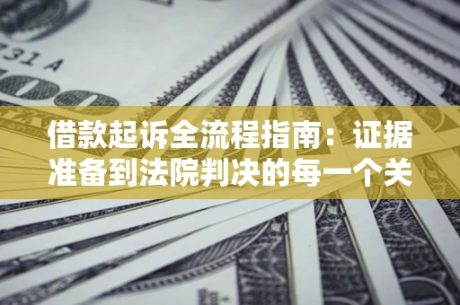 武汉借款起诉全流程指南：证据准备到法院判决的每一个关键步骤