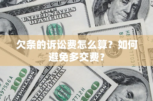 武汉欠条的诉讼费怎么算？如何避免多交费？