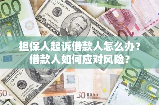 武汉担保人起诉借款人怎么办？借款人如何应对风险？
