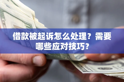 武汉借款被起诉怎么处理？需要哪些应对技巧？